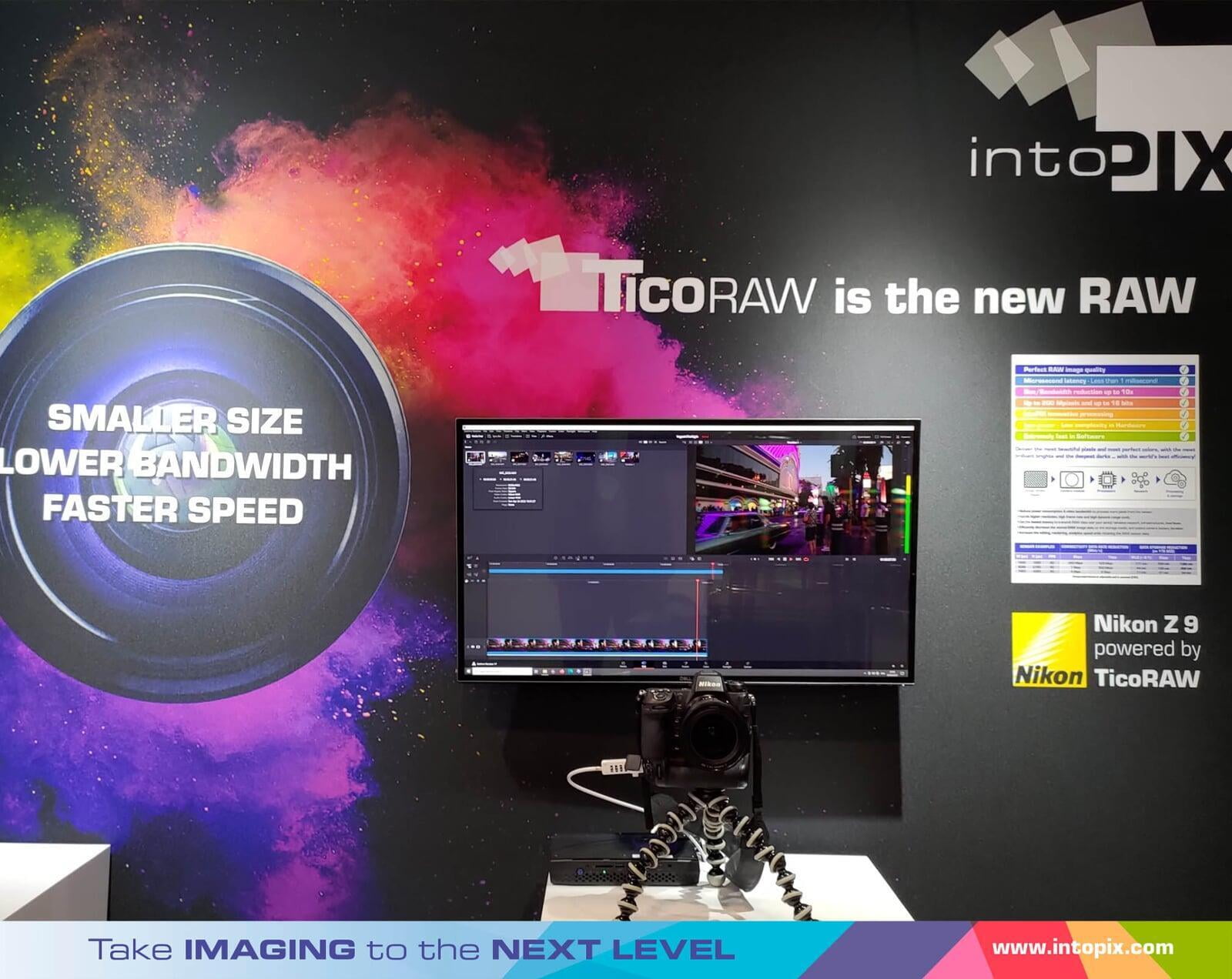 NAB 22: IntoPix Show TicoRAW Enabling 8Kp60 on the Z9 and TicoXS under 1 Gbps